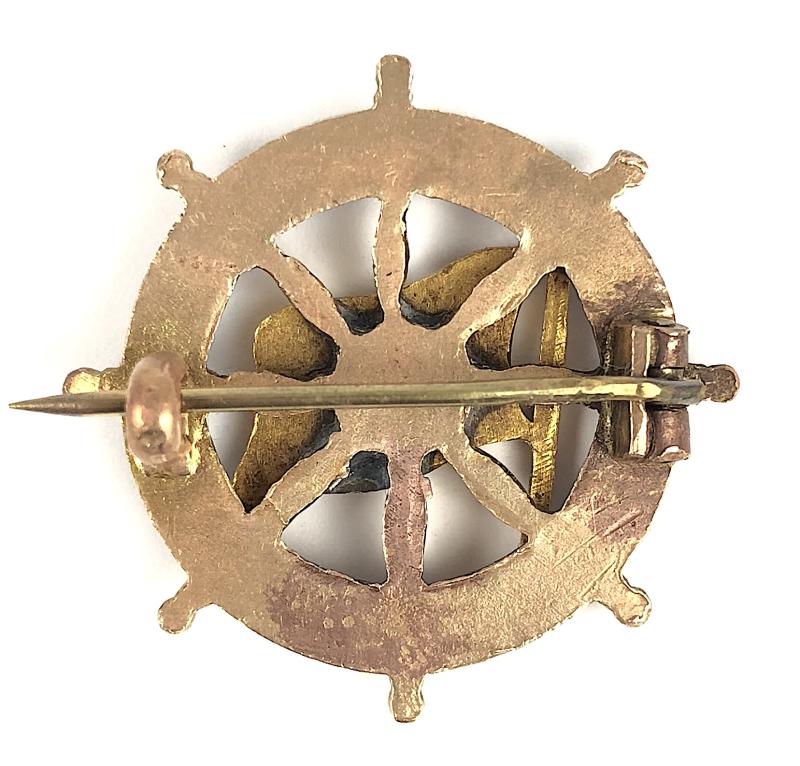 SS Orford Orient Steam Navigation Co ships wheel badge 1940 bombed off Marseille