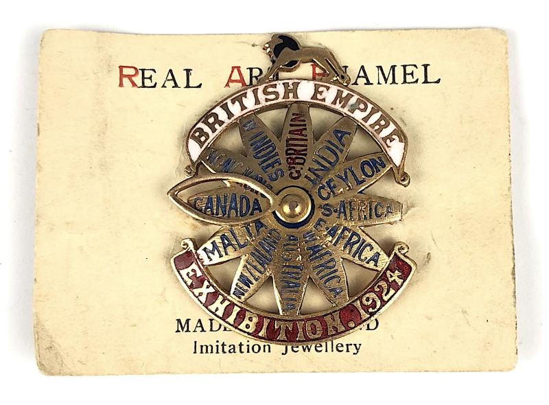 1924 British Empire Exhibition Wembley London participants badge