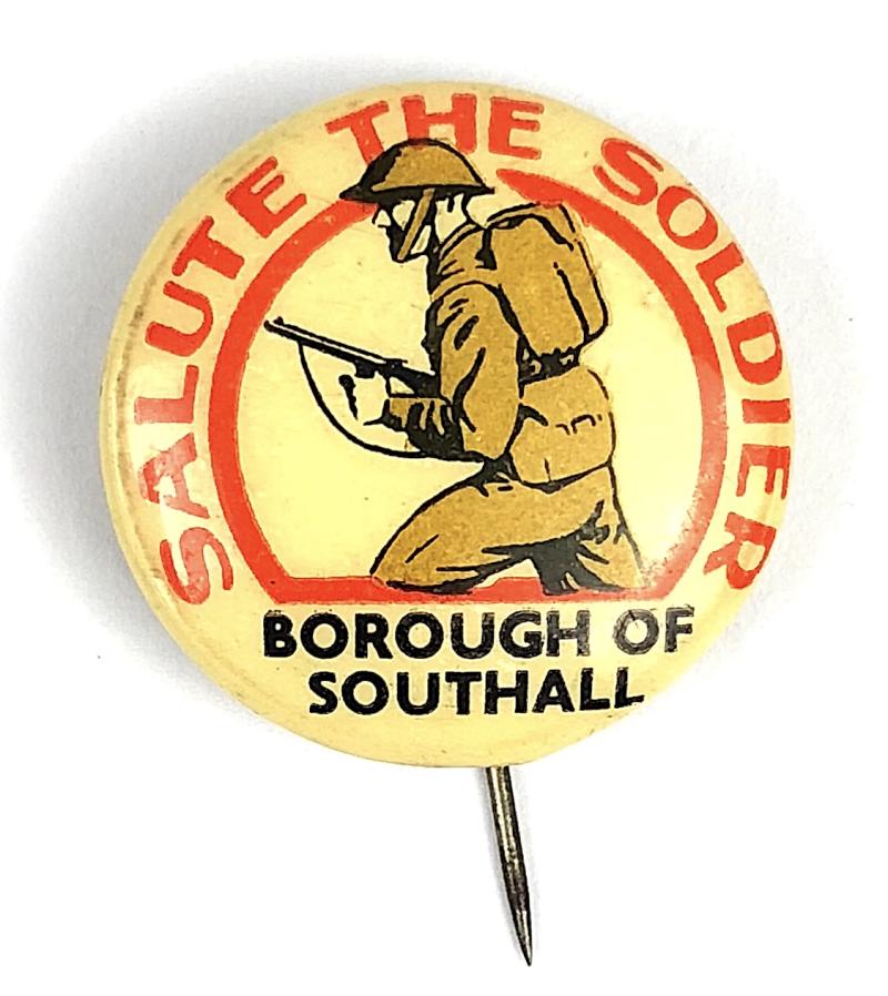 Salute The Soldier Borough of Southall wartime fundraising badge