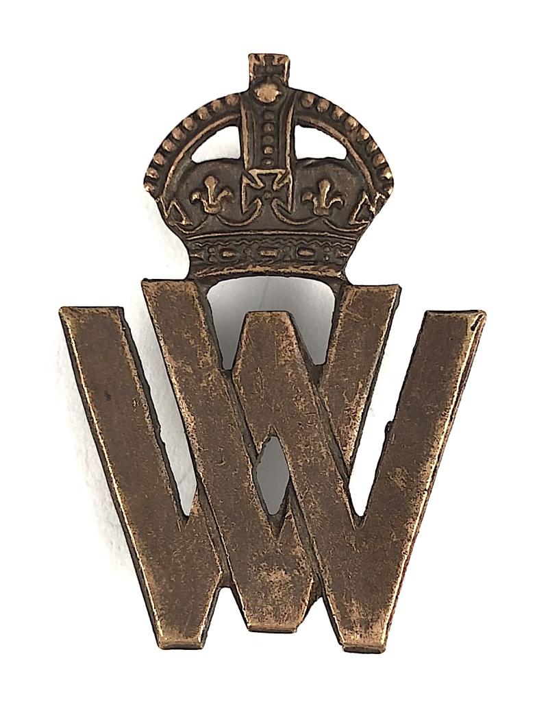 WW1 Volunteer War Workers officially numbered badge by J.R.Gaunt