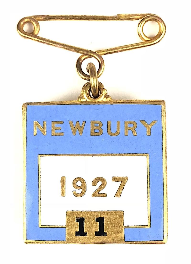 1927 Newbury Racecourse horse racing club badge