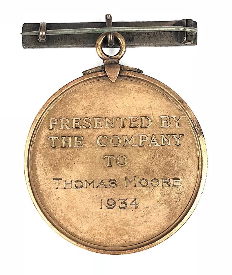 Bryant & May Matches 25 Years Service Long Service Named Medal Award