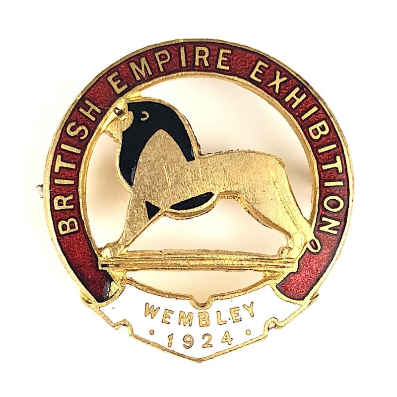 1924 British Empire Exhibition Wembley souvenir enamel badge