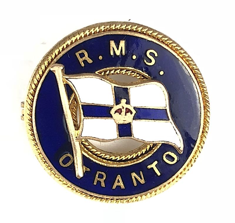 R.M.S. Otranto Orient Steam Navigation Company ships bouy badge