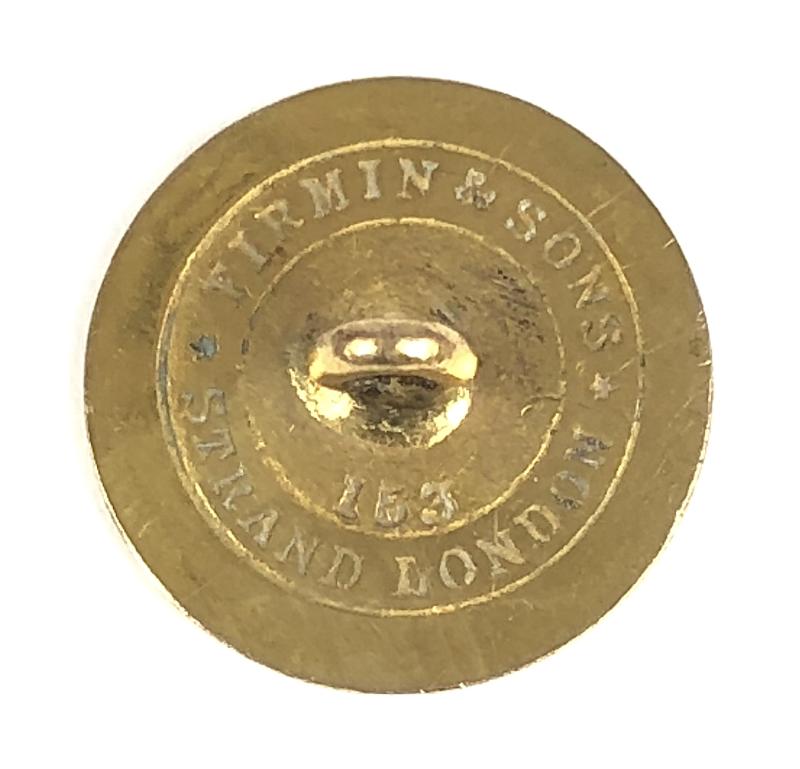 The Wilton Hunt Club brass engraved script button c. late 19th century