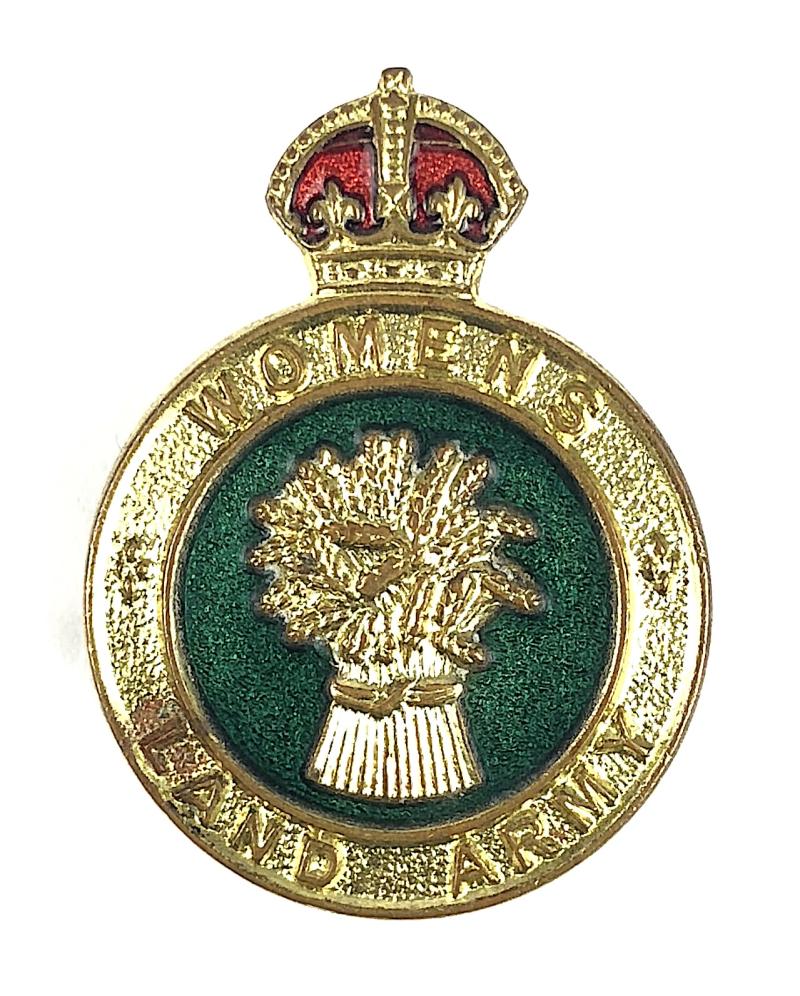 WW2 Womens Land Army WLA hat and uniform badge H.W.Miller