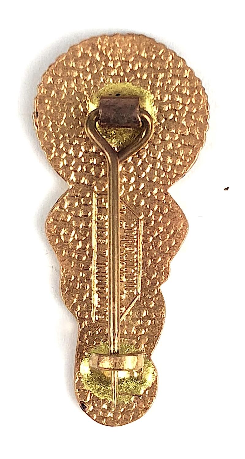 Robertsons Golly standard white waistcoat advertising bobble back badge Fattorini Birmingham