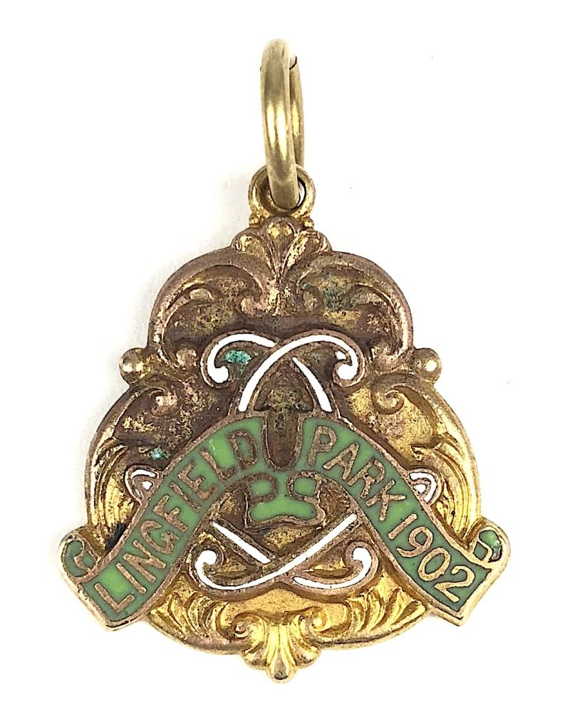 1902 Lingfield Park horse racing club gentlemans badge