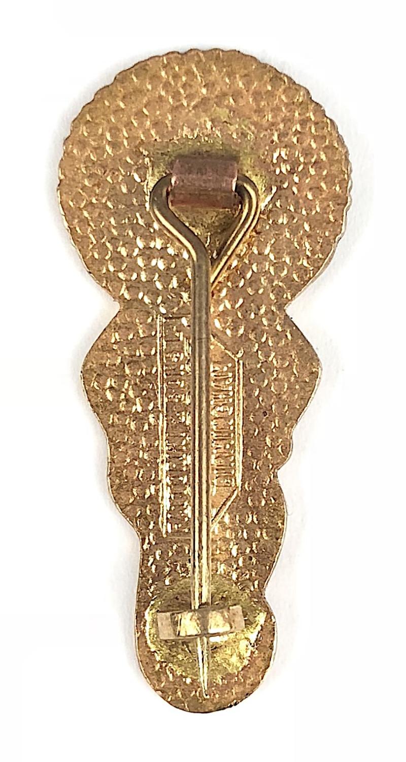 Robertsons Golly standard white waistcoat advertising bobble back badge Fattorini