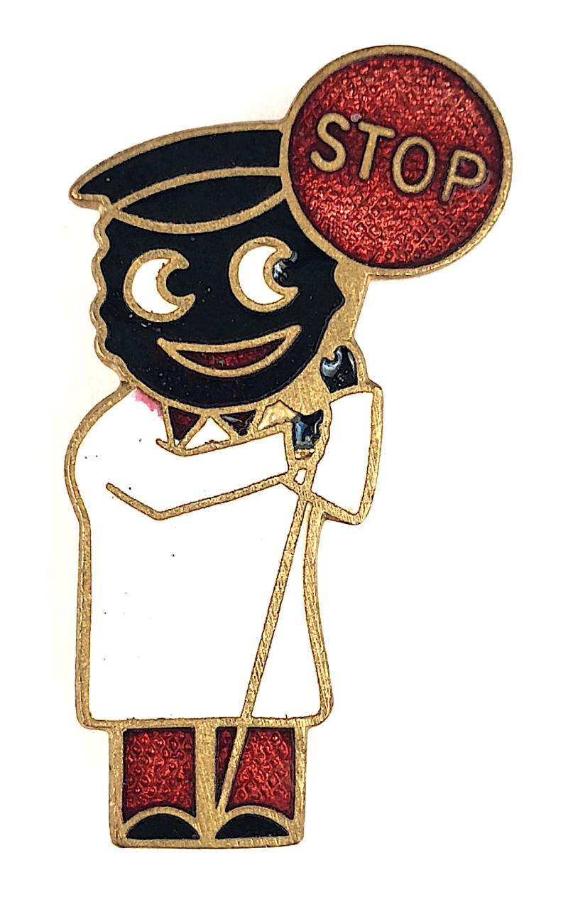 Robertsons 1970s Golly Lollipopman advertising badge
