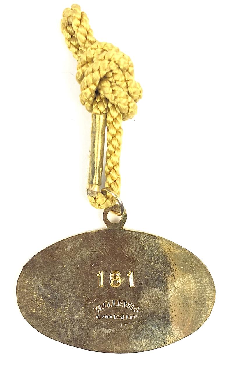 1999 Folkestone Racecourse Horse Racing Club Badge closed course Kent