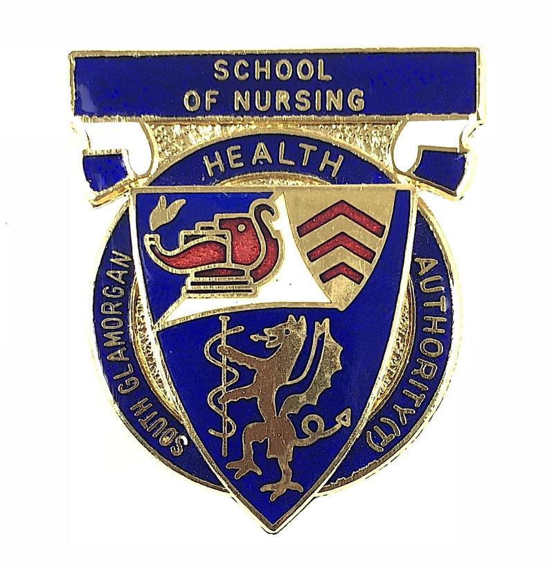 South Glamorgan Health Authority School of Nursing Badge Cardiff
