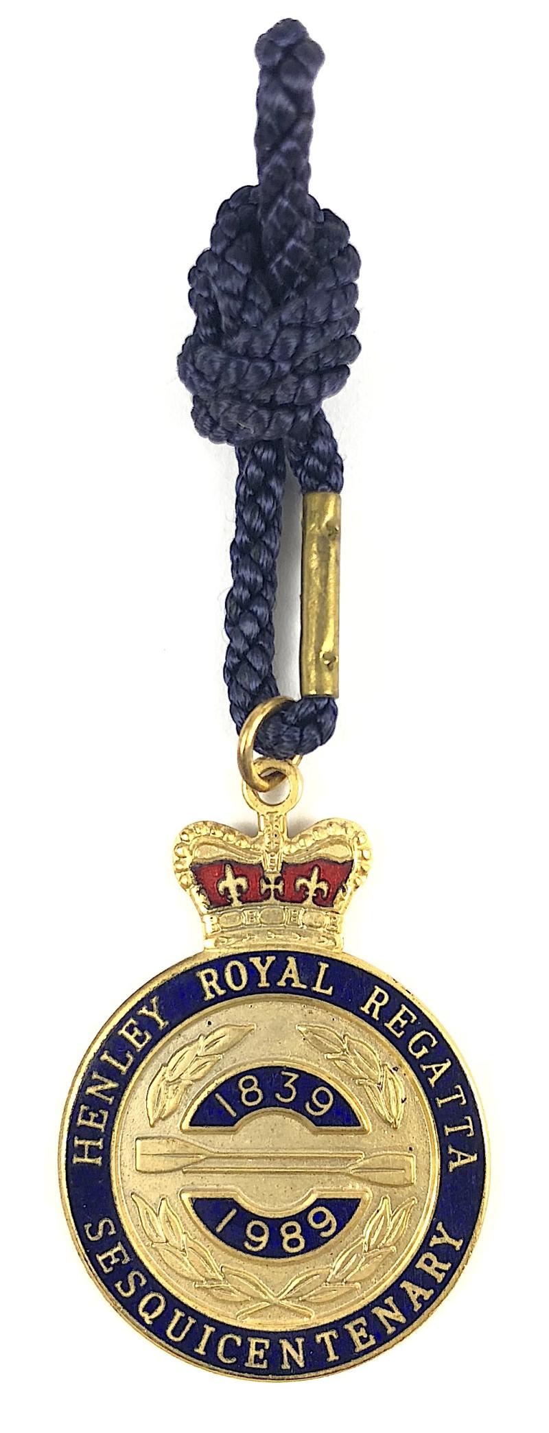 1989 Henley Royal Regatta Sesquicentenary stewards enclosure badge