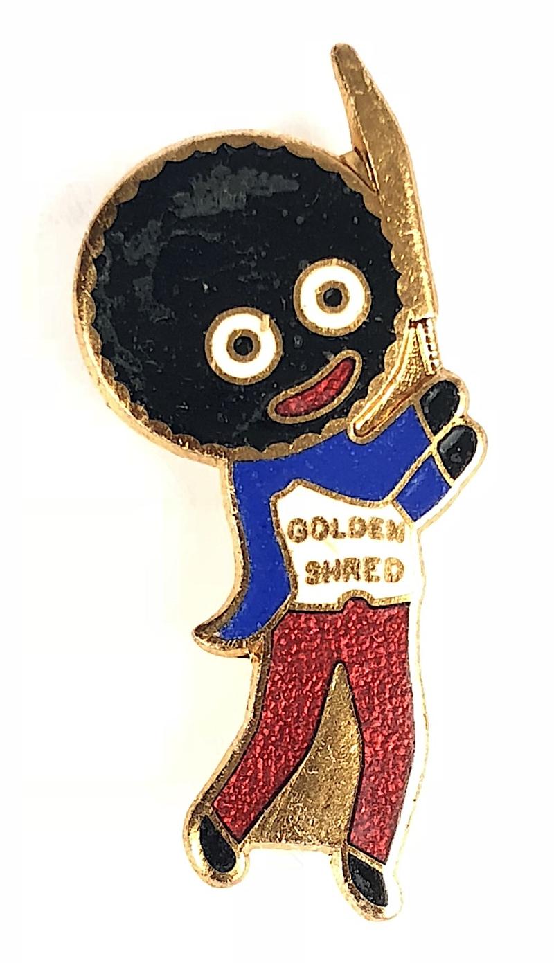 Robertsons Golly Cricketer white waistcoat advertising badge F & S B'HAM