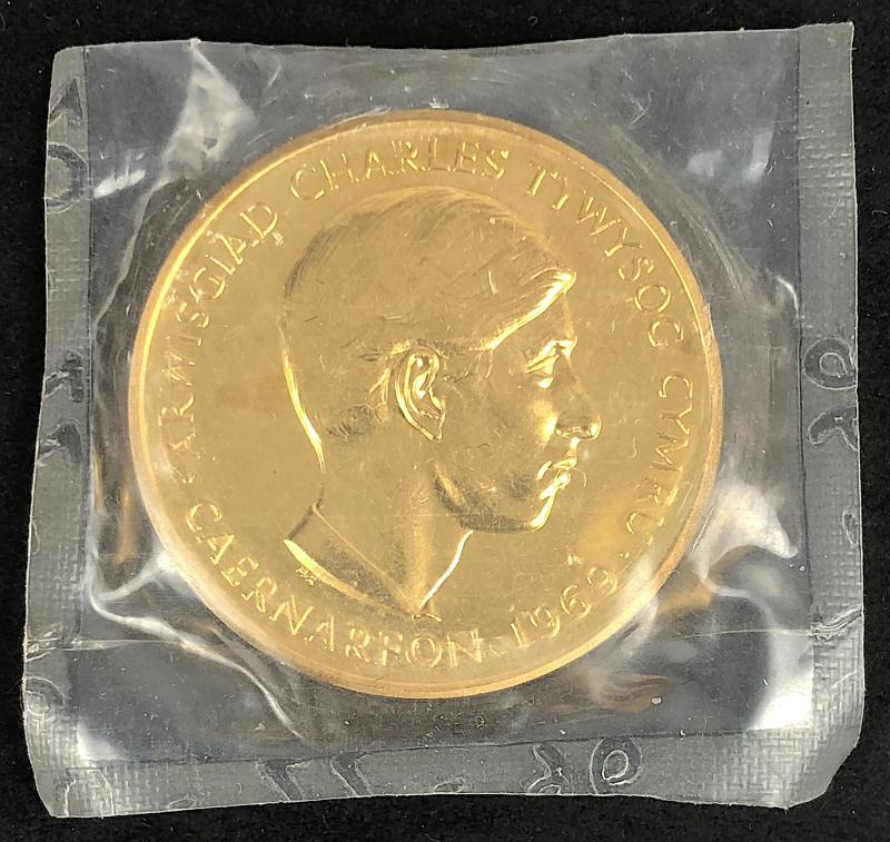 1969 Prince Of Wales Investiture Caernarfon Commemorative Medal Dia Approx 32mm.