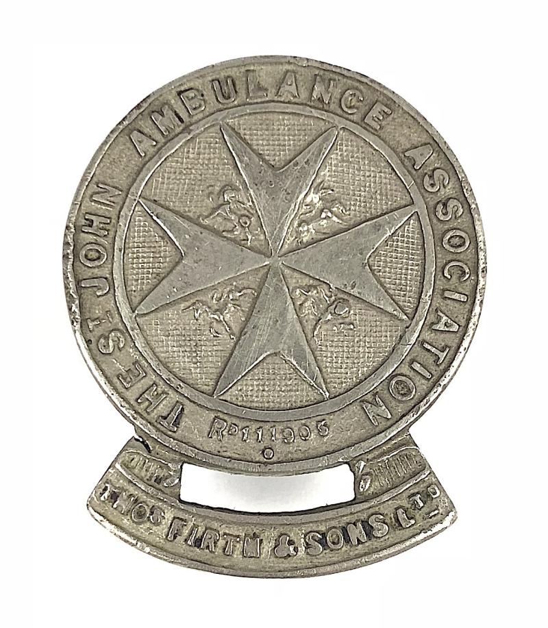 Thomas Firth & Sons Ltd St John Ambulance Association Badge Sheffield