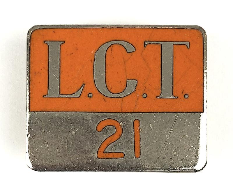 Leicester City Transport L.C.T. 21 Bus Drivers Uniform Enamel Badge