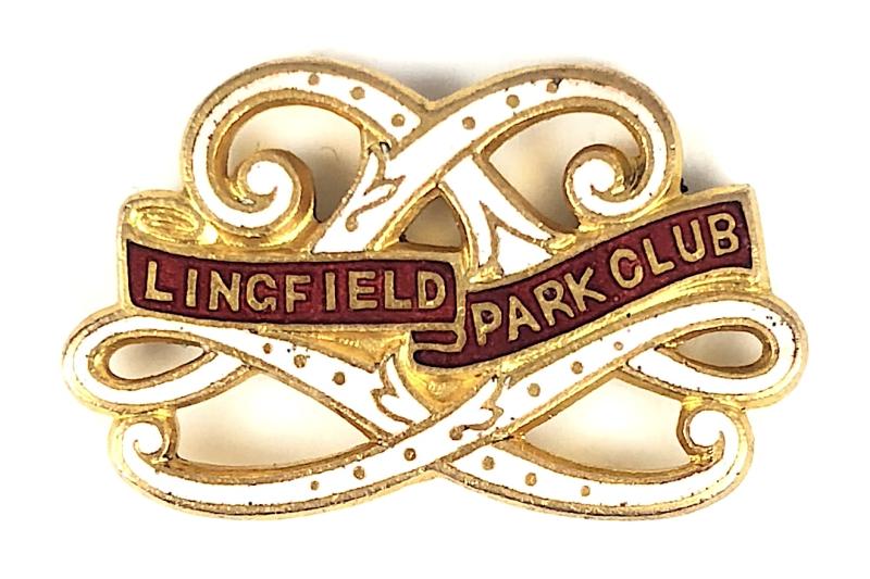 1891 Lingfield Park Racecourse Victorian horse racing club badge PIN ABSENT