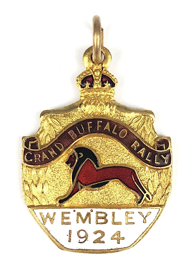 1924 British Empire Exhibition Wembley Grand Buffalo Rally Medallion Badge
