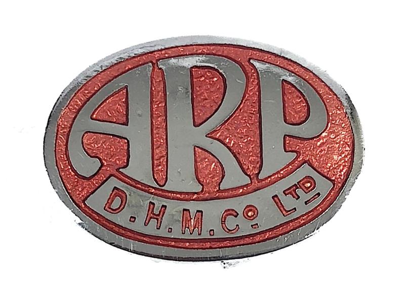 D.H.M.Co.Ltd  ARP Air raid Precautions Warden Badge