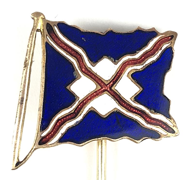 Union-Castle Mail Steamship Flag Cravat Pin Badge