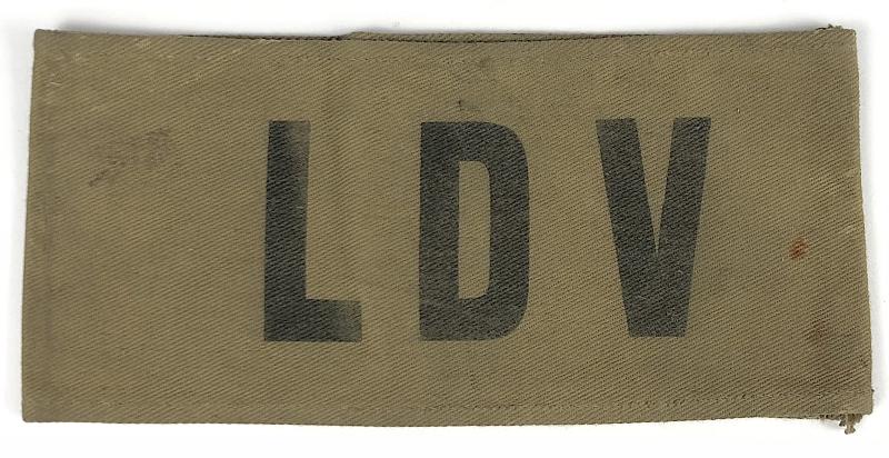WW2 Local Defence Volunteers official issue LDV armlet