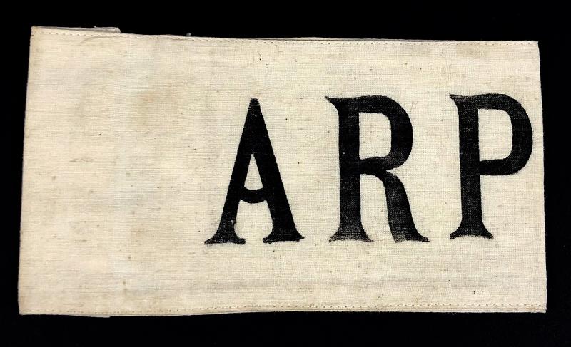 WW2 Air raid Precautions Warden official issue ARP armlet