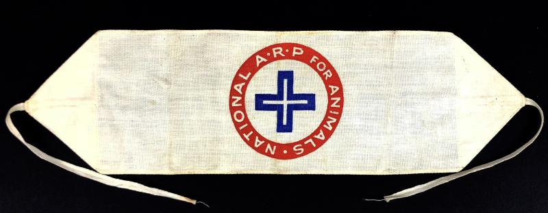 WW2 National A.R.P For Animals air raid precaution Armlet
