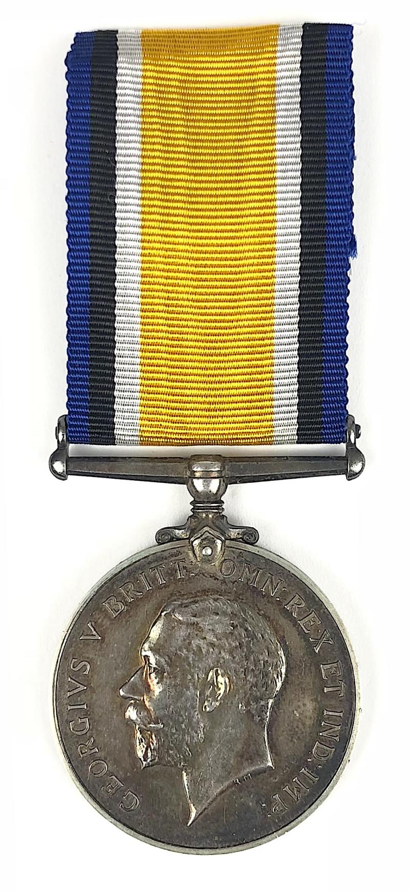 WW1 York & Lancs Regiment Casualty British War Medal Scoutmaster