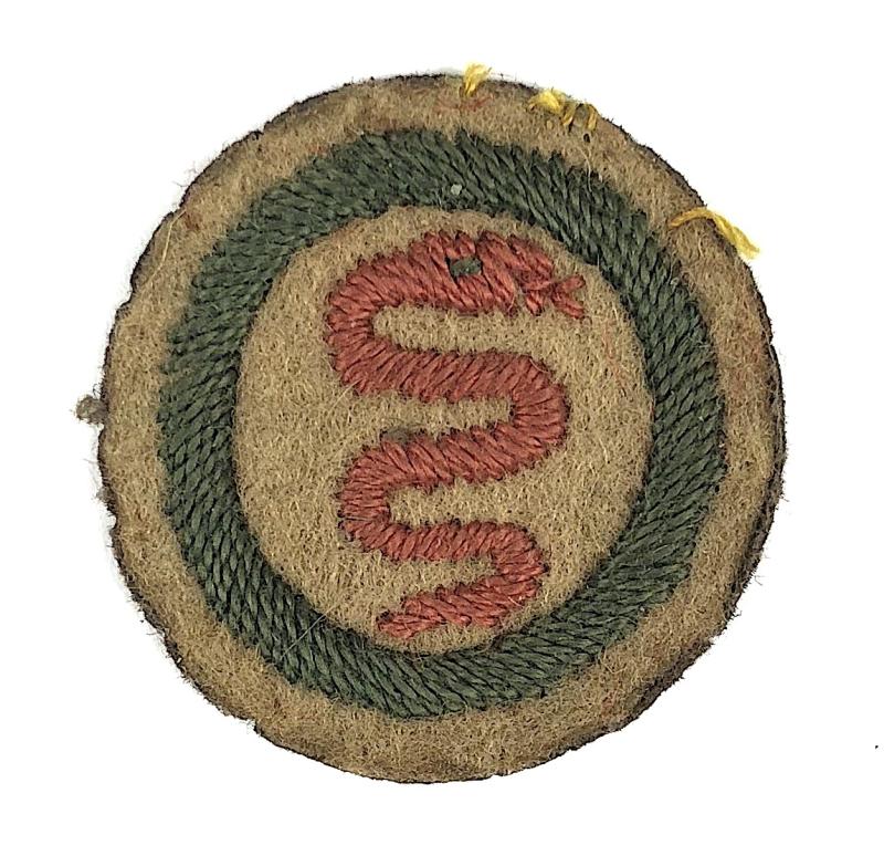 Boy Scouts Healthyman proficiency khaki felt cloth badge circa 1909 pattern