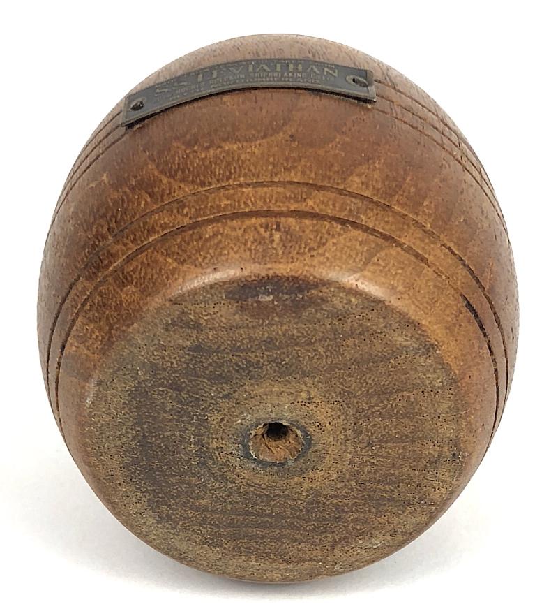 S.S. LEVIATHAN teakwood barrel reclaimed from the American ocean liner c.1911 - 1934