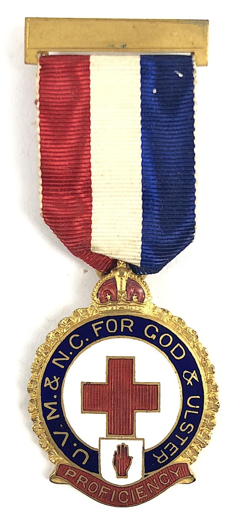 WW1 Ulster Volunteer Force Medical & Nursing Corps Proficiency Medal