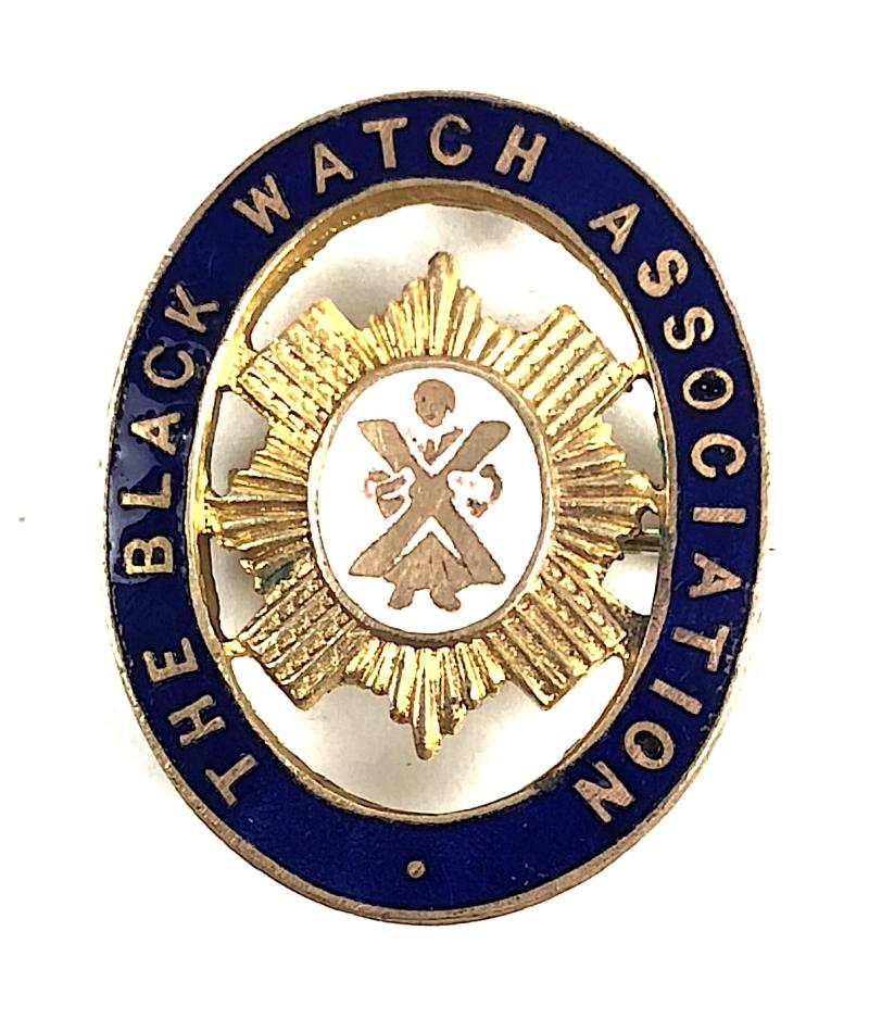 'The Black Watch Association' early pattern membership badge J.R.Gaunt London