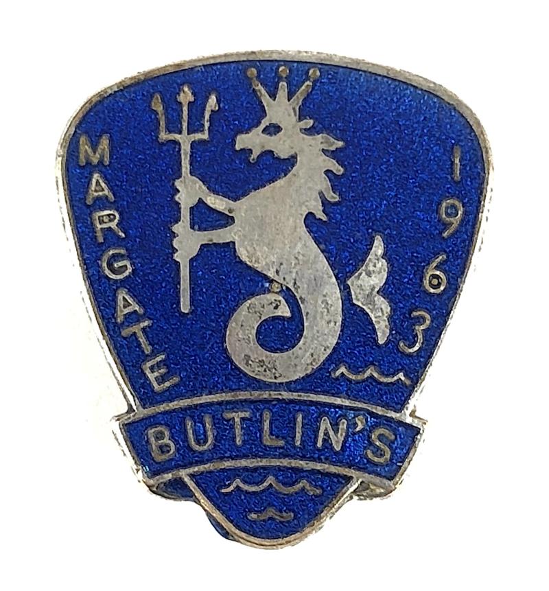Butlins 1963 Margate Holiday Camp seahorse badge