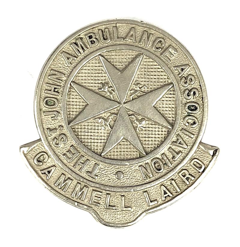 Cammell Laird Shipbuilding Company St John Ambulance Association Badge
