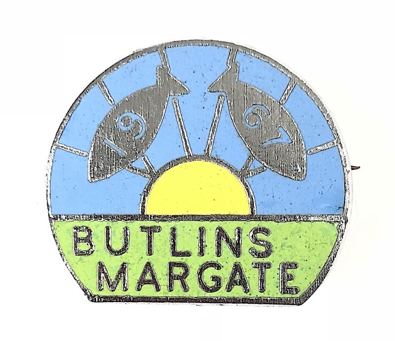 Butlins 1967 Margate holiday camp fish badge