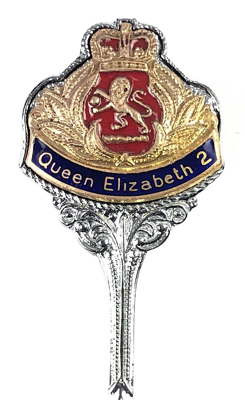 Queen Elizabeth 2 Cunard Line Cruise Ship Souvenir Spoon