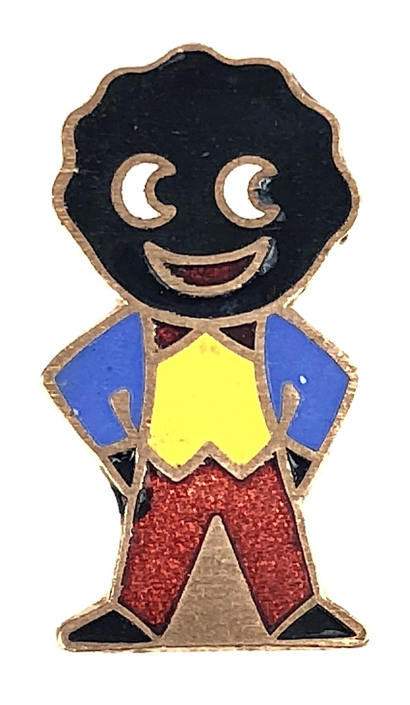 Robertsons 1970s Golly standard advertising badge R.E.V. Gomm