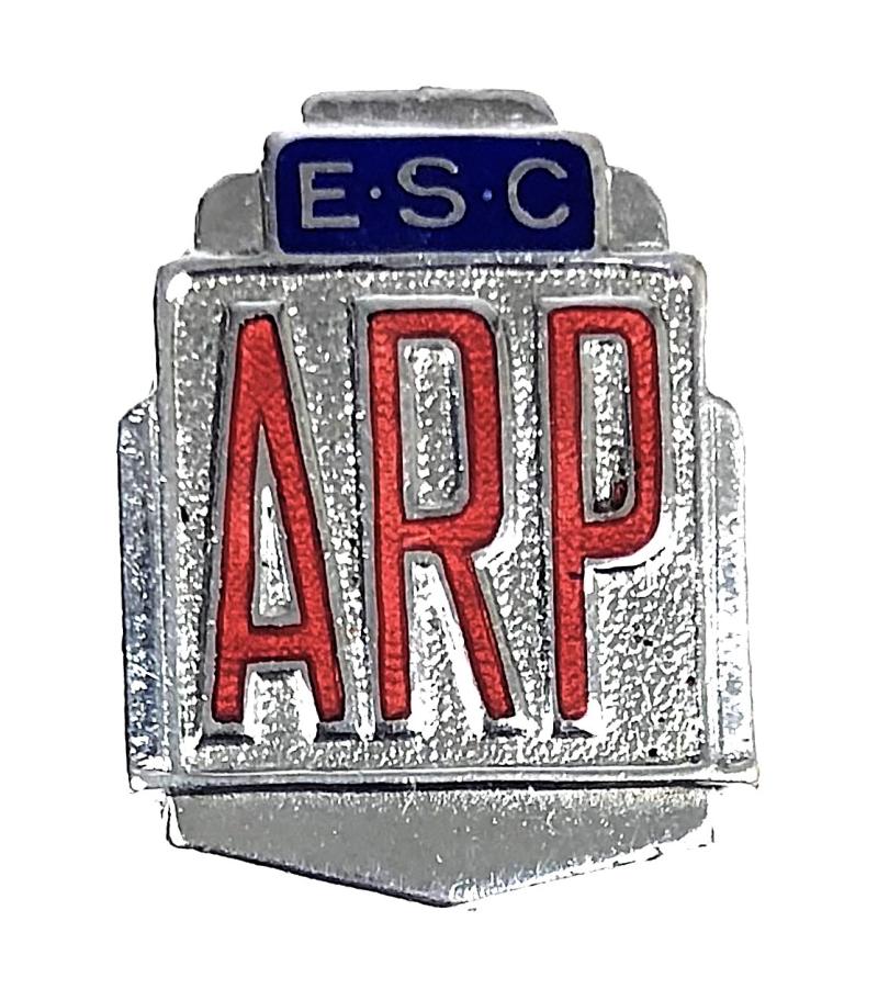 English Steel Corporation ARP Air Raid Precautions Badge