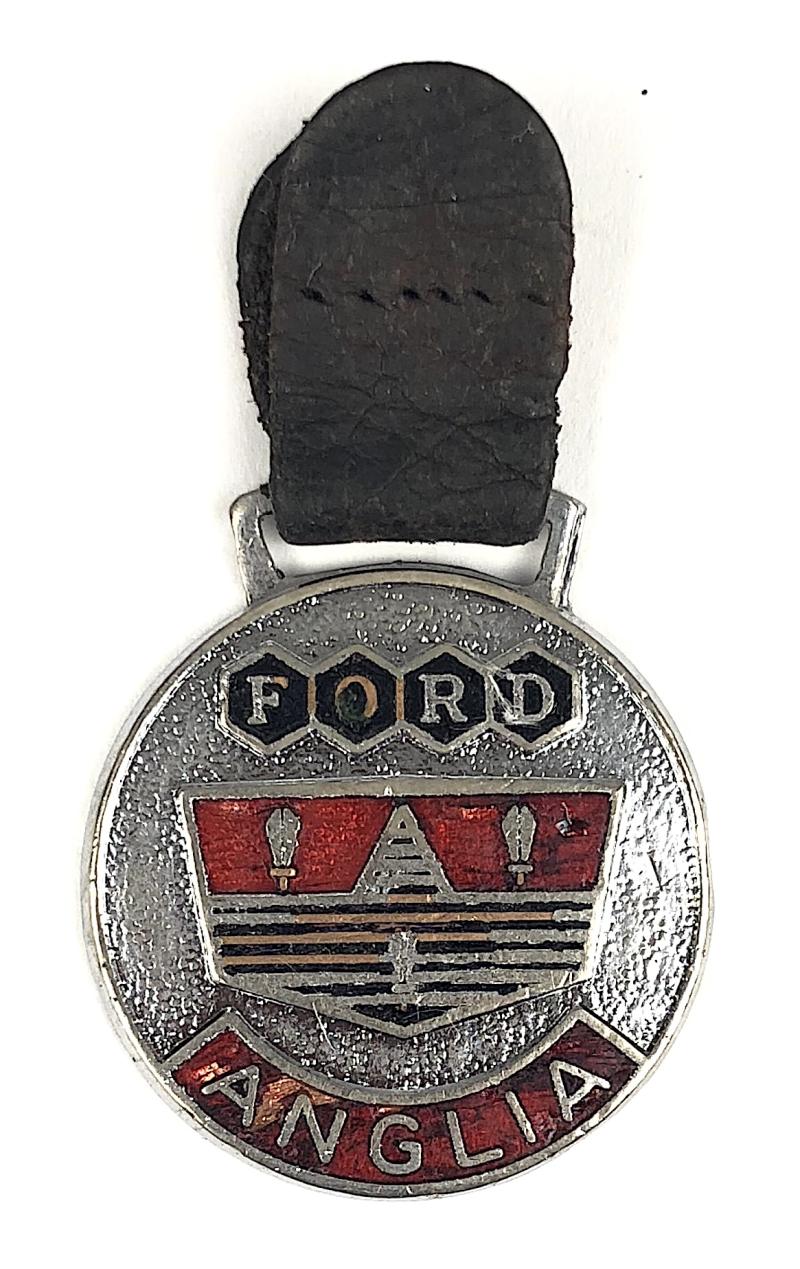 Ford Anglia Car Key Fob Promotional Vintage Badge 1939–1967