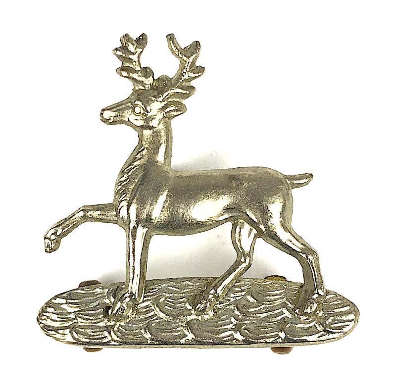 2nd VB (Herts) Bedfordshire Regt Field Service / Collar badge c.1887