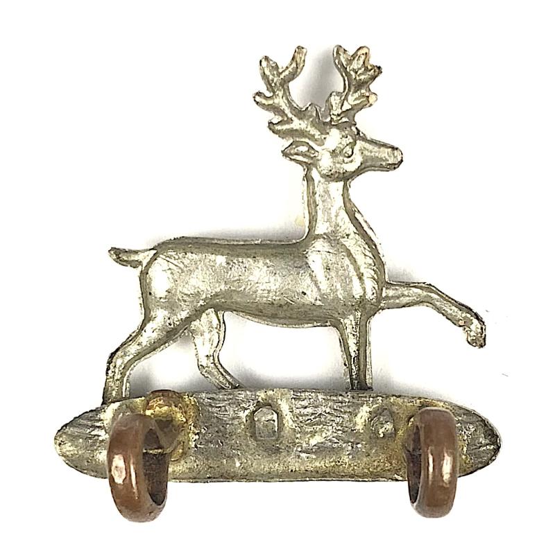 2nd VB (Herts) Bedfordshire Regt Field Service / Collar badge c.1887