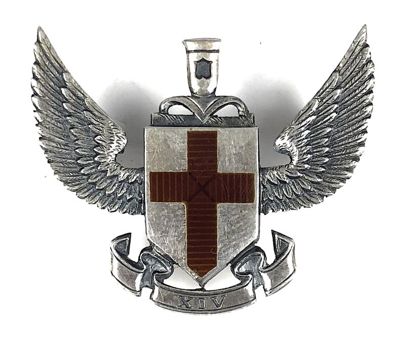 RAF No 14 Squadron Royal Air Force 935 Silver Pin Badge