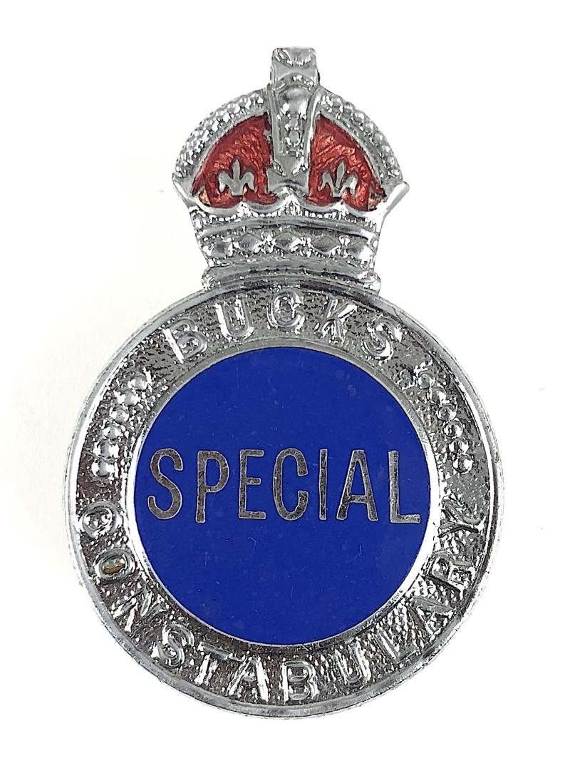 WW2 Buckinghamshire Special Constable police reserve numbered badge