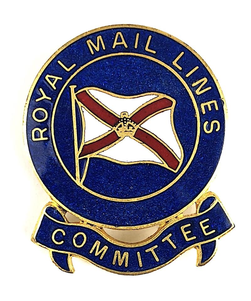 Royal Mail Lines Shipping Company Committee Badge