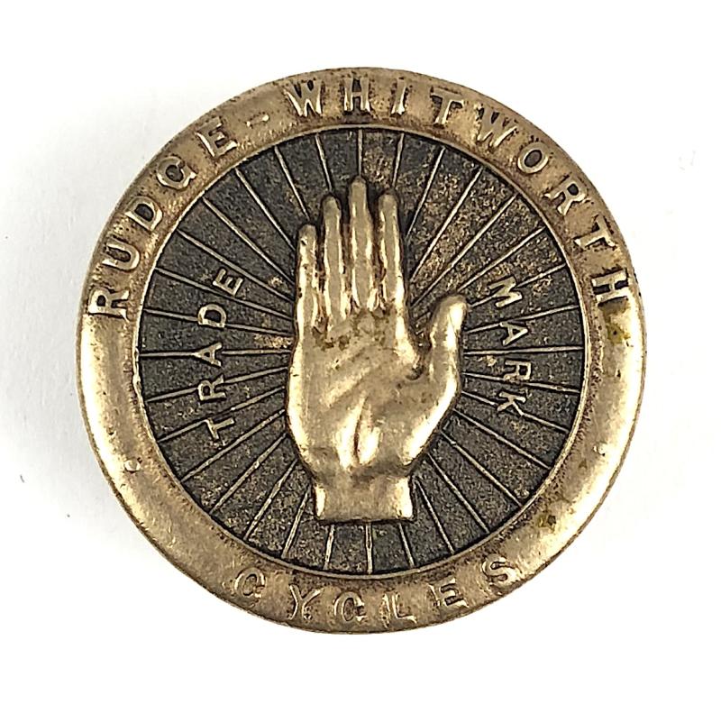 Rudge Whitworth Cycles Coventry manufacturers advertising badge