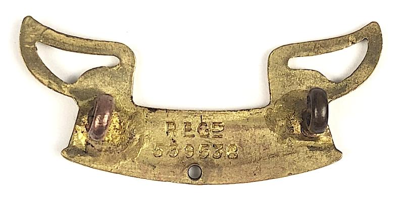 Boy Scouts 2nd class first pattern brass sleeve award badge