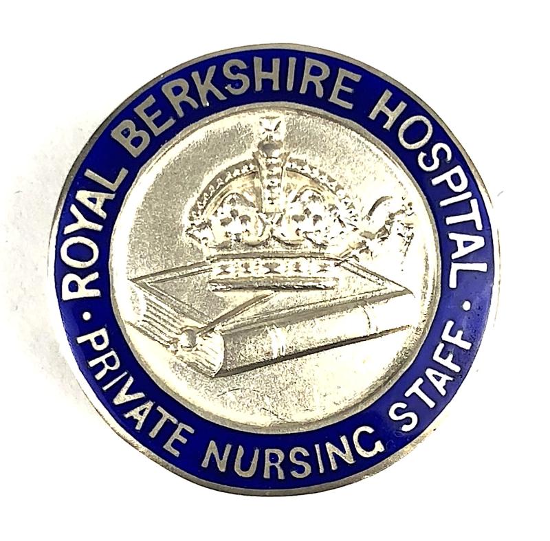 Royal Berkshire Hospital Private Nursing Staff 1927 HM Silver Badge