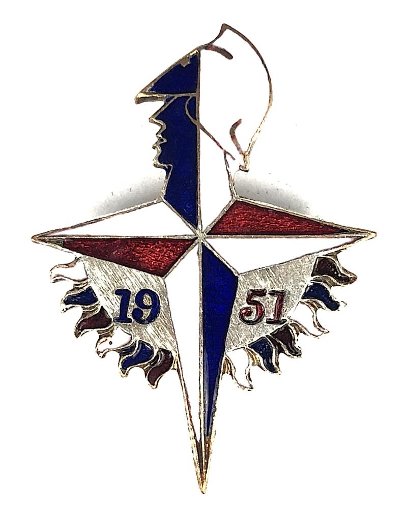 Festival of Britain 1951 souvenir pin badge