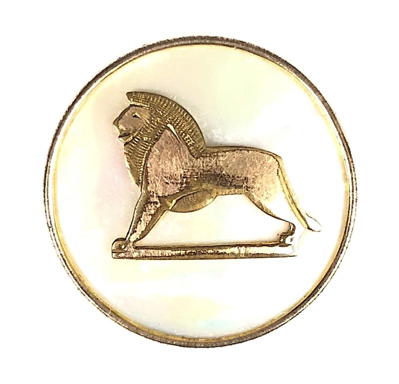 1924 British Empire Exhibition Wembley Lion mother of pearl badge